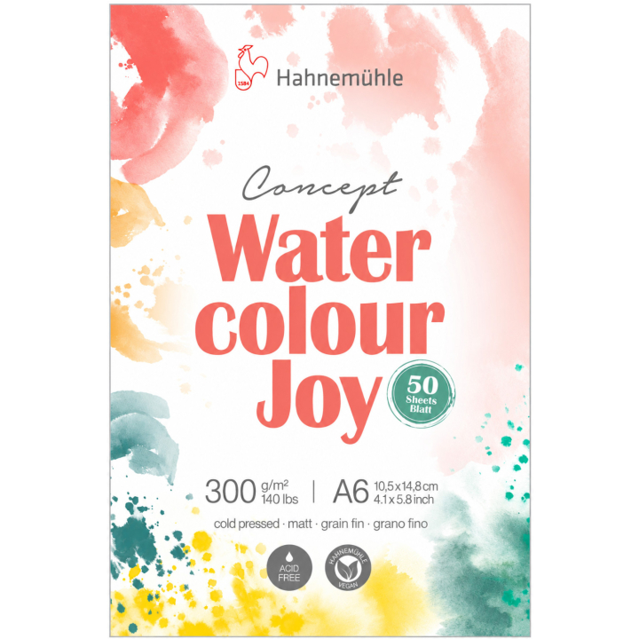 Aquarellpapier Joy 300g A6 in der Gruppe Papier & Blöcke / Künstlerblöcke / Aquarellpapier bei Pen Store (138008)