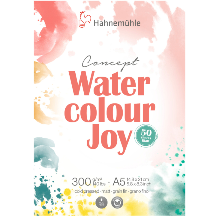 Aquarellpapier Joy 300g A5 in der Gruppe Papier & Blöcke / Künstlerblöcke / Aquarellpapier bei Pen Store (138009)