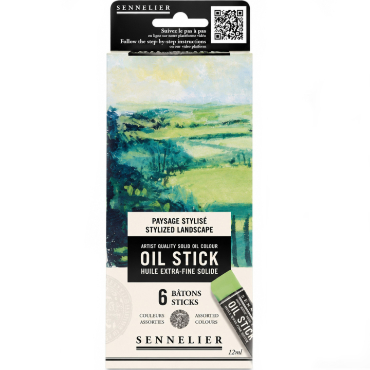 Oil Stick Mini 6er-Set Stylish landscape in der Gruppe Künstlerbedarf / Buntstifte und Bleistifte / Ölkreiden bei Pen Store (138061)