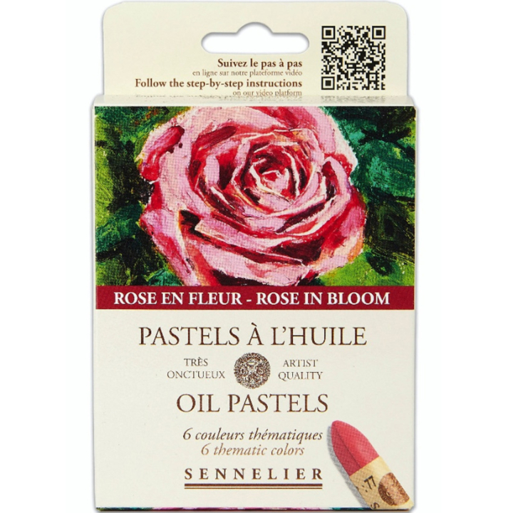Ölpastell Rose in bloom 5 ml 6er-Set in der Gruppe Künstlerbedarf / Künstlerfarben / Pastell / Ölpastell bei Pen Store (138065)