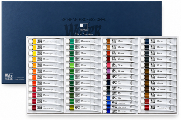 Aquarell PRO 48er-Set in der Gruppe Künstlerbedarf / Künstlerfarben / Aquarell / Aquarellfarbe in der Tube bei Pen Store (138067)