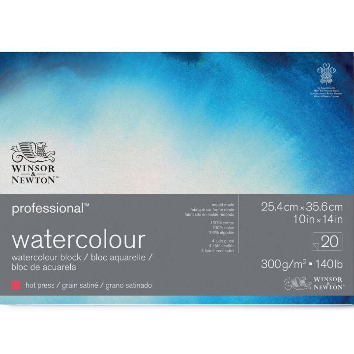 Professional Aquarellblock HP 26x36 cm 300g in der Gruppe Papier & Blöcke / Künstlerblöcke / Aquarellpapier bei Pen Store (138086)
