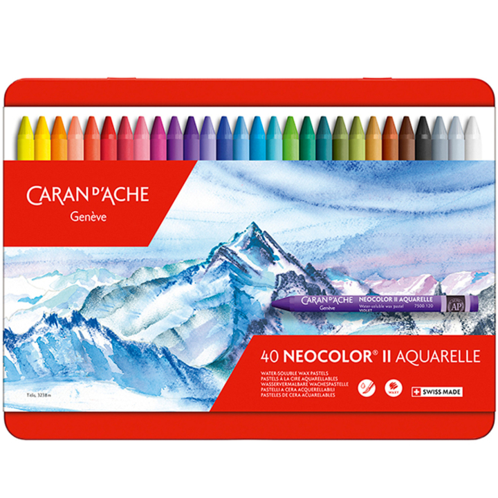 Neocolor II Aquarelle 40er-Set in der Gruppe Künstlerbedarf / Buntstifte und Bleistifte / Pastellkreiden bei Pen Store (138091)