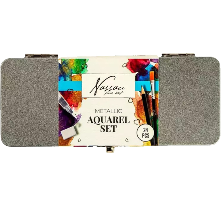 Aquarell-Set 24-teilig in der Gruppe Künstlerbedarf / Künstlerfarben / Aquarell bei Pen Store (138230)