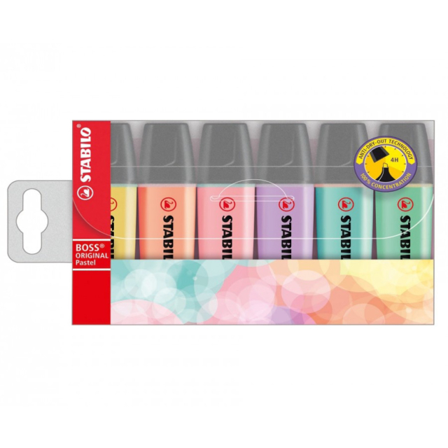 Boss Pastell 6er-Pack