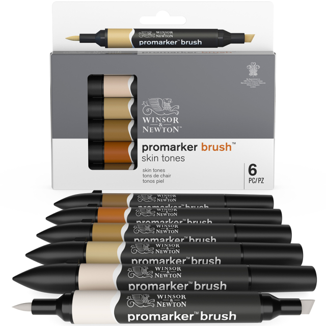 ProMarker Brush 6er-Set Skin Tones