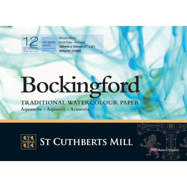 Bockingford Aquarellpapier CP/NOT 300g 18x13cm