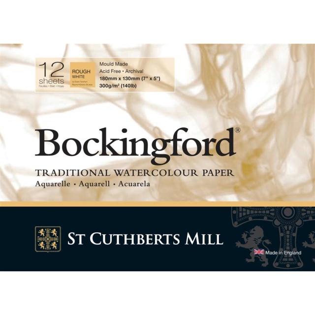 Bockingford Aquarellpapier Rough 300g 18x13cm