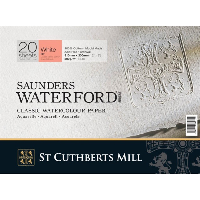 Saunders Waterford Aquarellpapier White HP 31x23 cm 300g