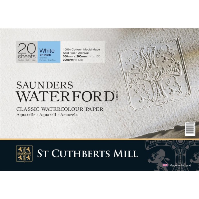 Saunders Waterford Aquarellpapier White CP/NOT 36x26 cm 300g