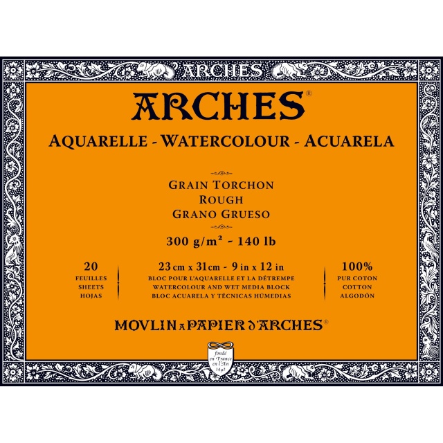 Aquarellblock Rough 300 g 23 × 31 cm