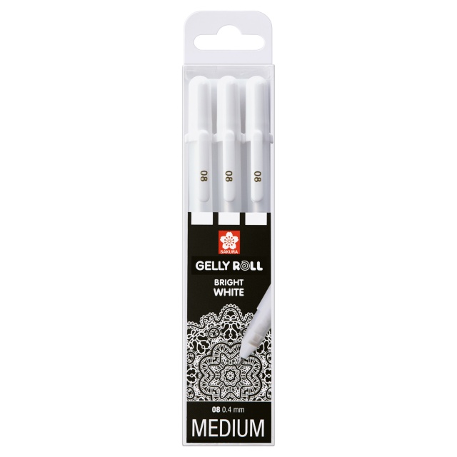 Gelly Roll Basic White 3er-Pack Medium
