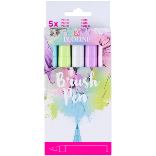 Ecoline Brush Pen Pastel 5er-Set