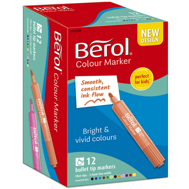 Color Marker Bullet Tip 12er-Pack (ab 3 Jahren)