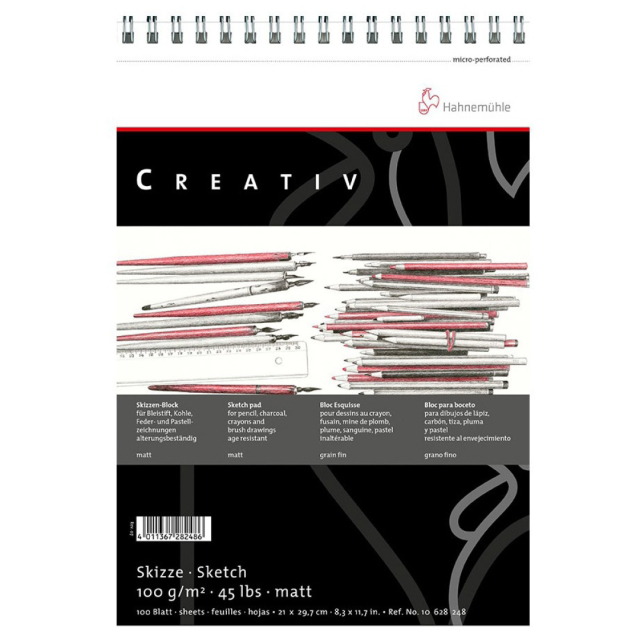 Creativ Skizzenblock Spirale A4