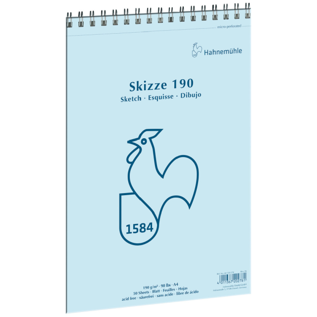 Skizzenblock Spirale 190 g A4
