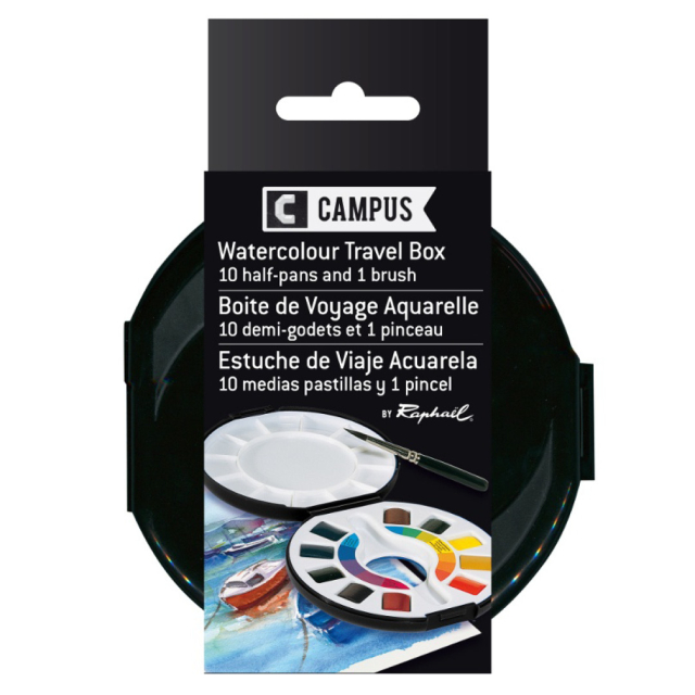Campus Watercolor Travel Box