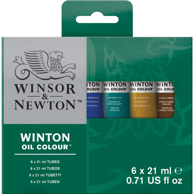 Winton Ölfarbe Tube Set 6 × 21 ml