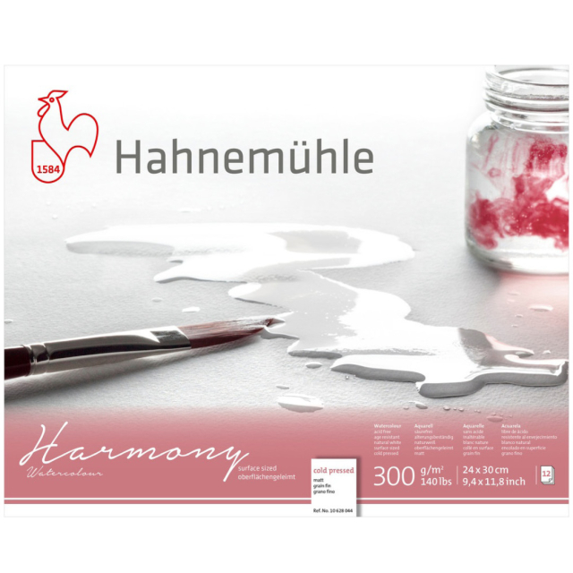 Aquarellpapier Harmony CP 300g Matt 24×30cm