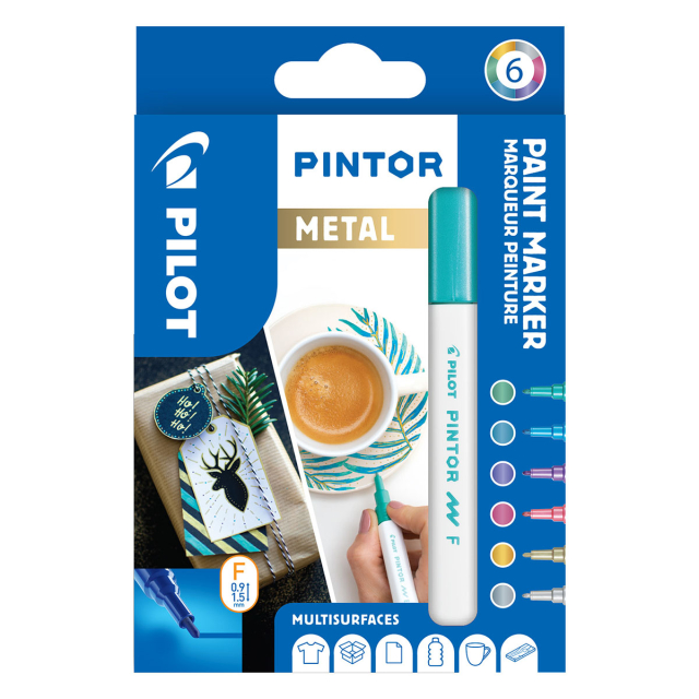 Pintor Fine 6er-Etui Metallic