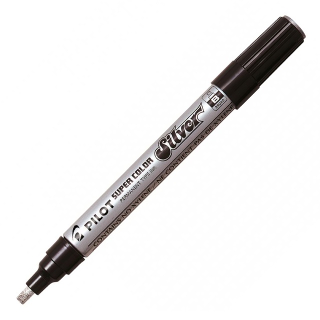 Super Color Marker Broad Silver in der Gruppe Stifte / Etikettierung und Büro / Markierstifte bei Pen Store (109657)