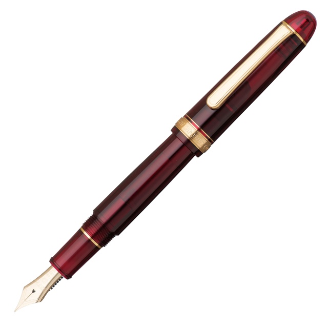 Century Gold Trim Füllfederhalter Bourgogne Medium in der Gruppe Stifte / Fine Writing / Füllfederhalter bei Pen Store (109842)