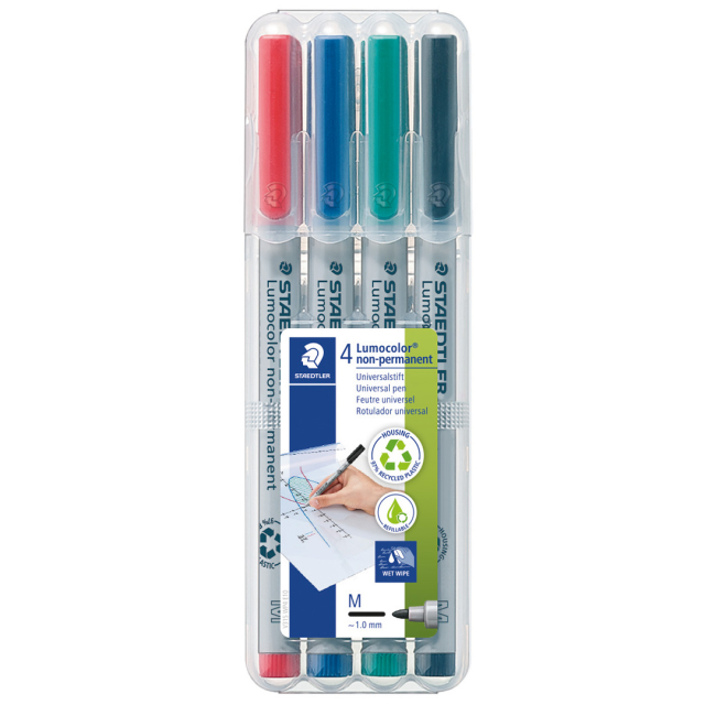 4er-Pack Lumocolor Non-permanent Medium