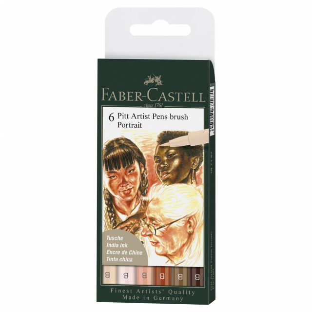 PITT Artist Brush 6er-Etui Portrait