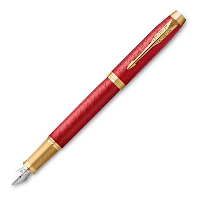 IM Premium Red/Gold Füllfederhalter Fine in der Gruppe Stifte / Fine Writing / Füllfederhalter bei Pen Store (112692)