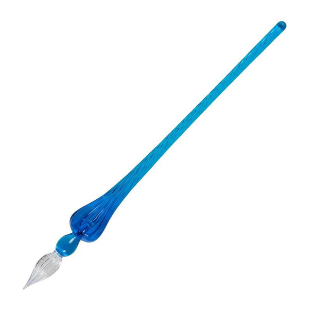 Glasstift Rund 18 cm Blue