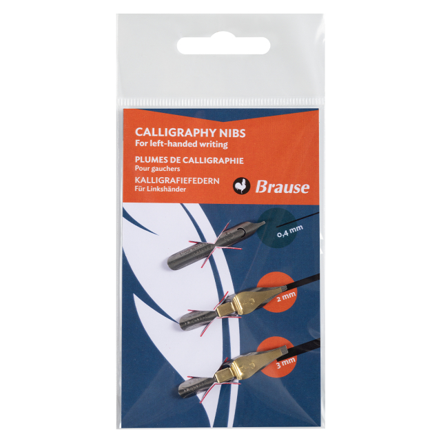 Feder für Linkshänder 3er-Pack