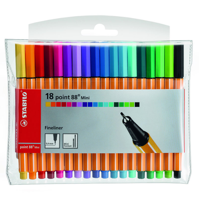 Point 88 Mini Fineliner 18er-Pack