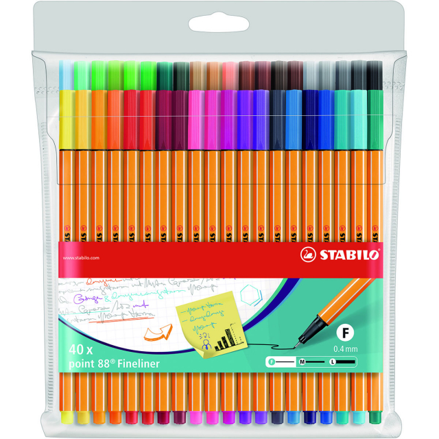 Point 88 Fineliner 40er-Pack
