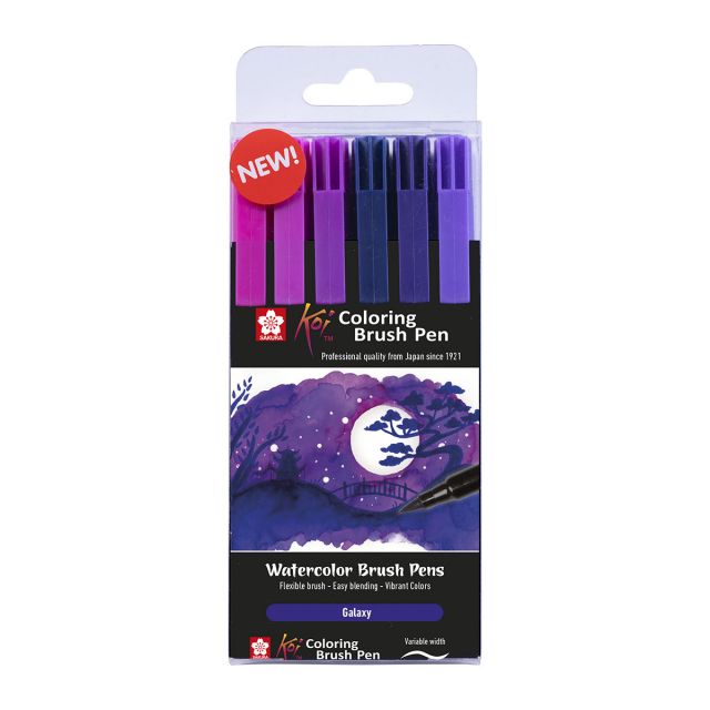 Koi Pinselstifte 6er-Set Galaxy