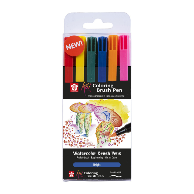 Koi Pinselstifte 6er-Set Bright