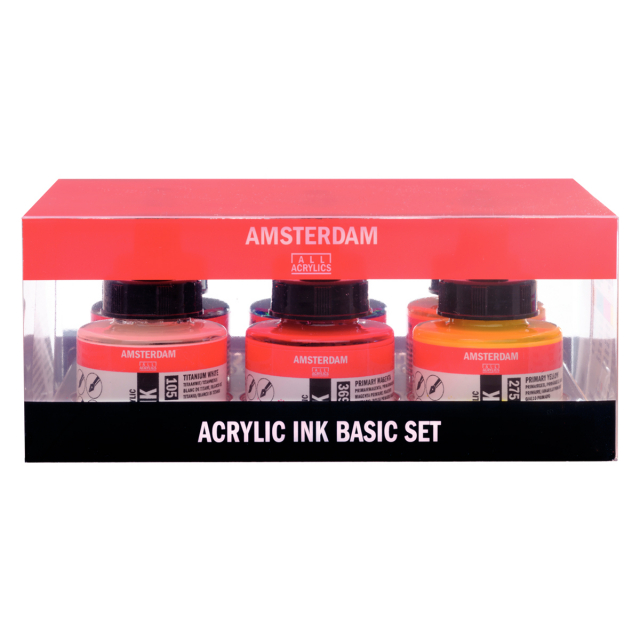Acrylfarbe Ink Set 6 × 30 ml