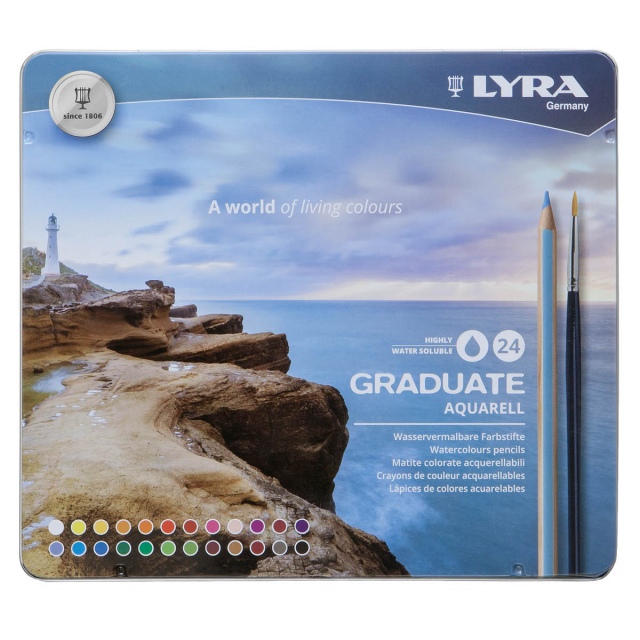 Graduate Aquarellstifte 24er-Set