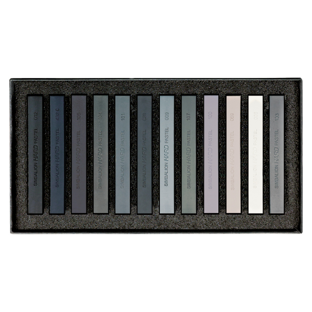 Ölpastellkreide Hart Grey Tones 12er-Set