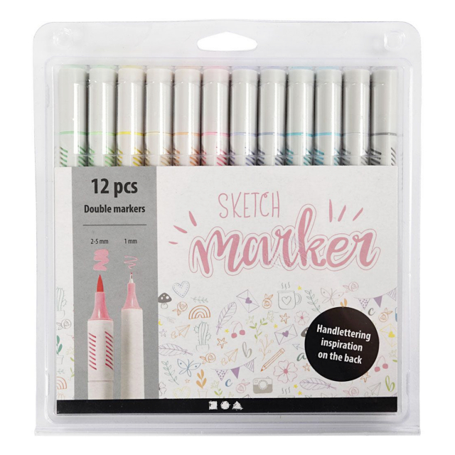 Sketch Marker Pastell 12er-Set