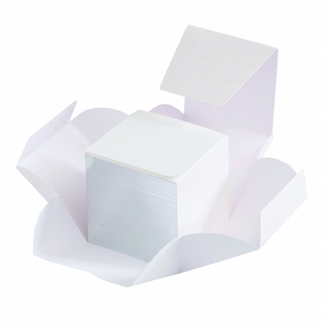 Quadratischer Notizblock Cube S Silver
