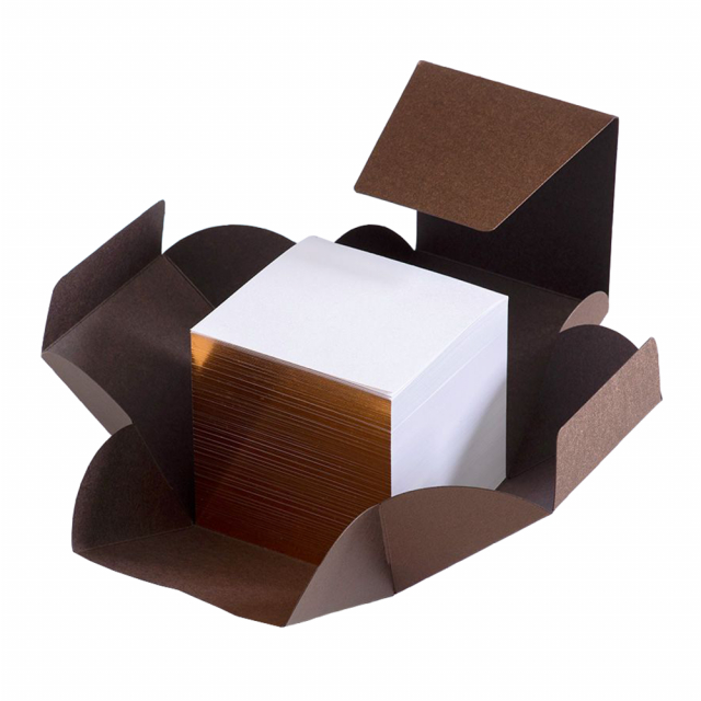Quadratischer Notizblock Cube S Copper