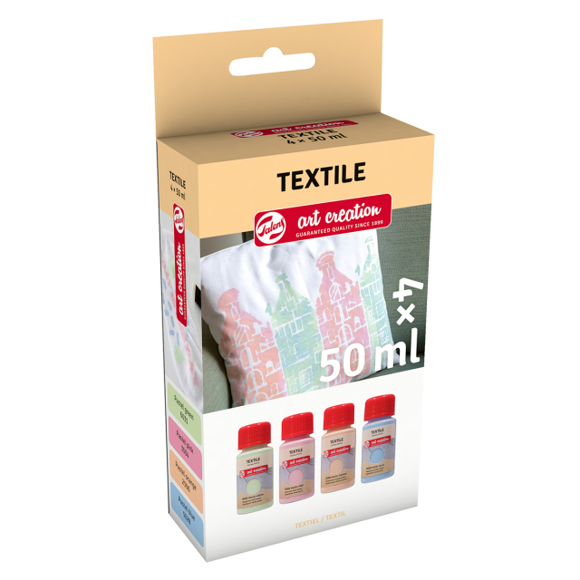 Textil Flasche Set 4 x 50 ml Pastel