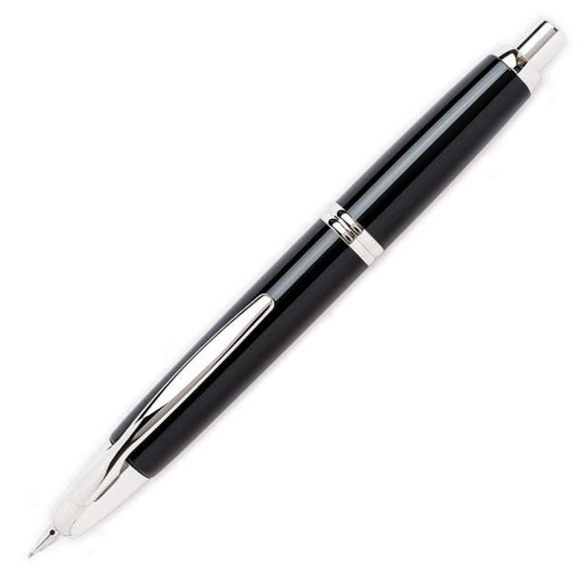 Capless Füllfederhalter Black/Rhodium Broad
