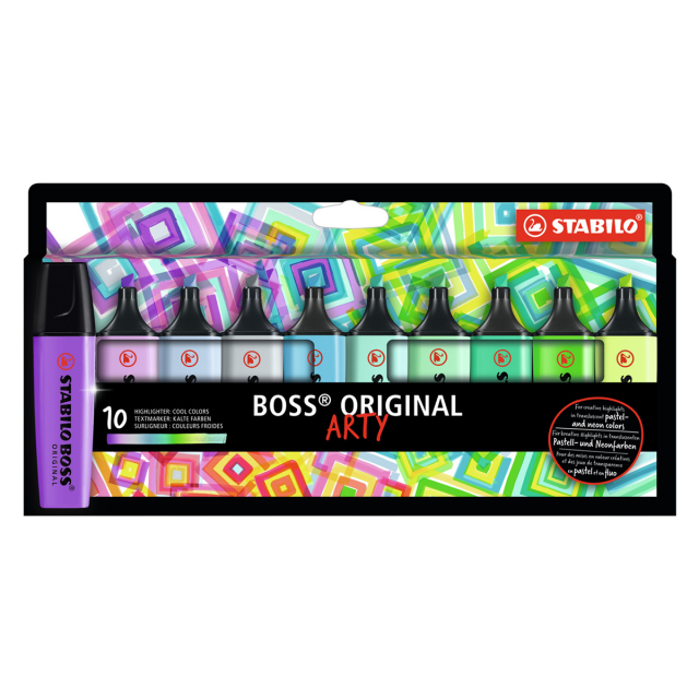 Boss Arty Kalte Farben 10er-Pack