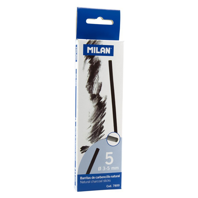 Zeichenkohle 5er-Pack 3-5 mm