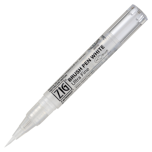 Cartoonist Brush Pen Weiß Ultra-Fine