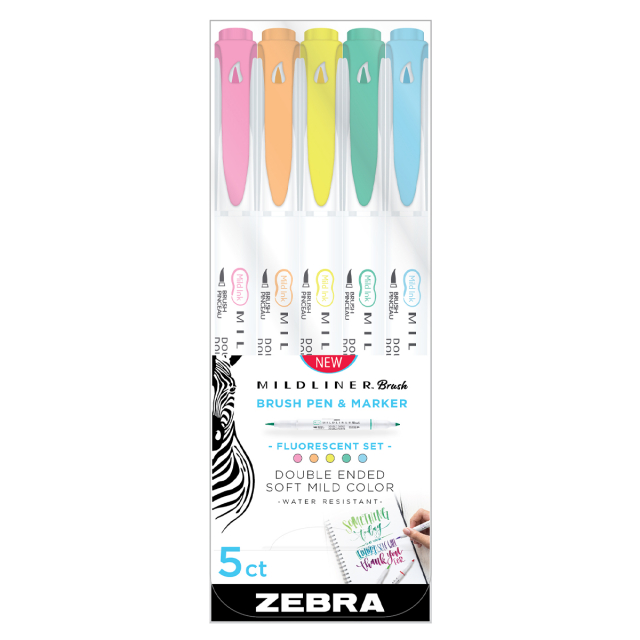 Mildliner Brush 5-pack Fluorescent