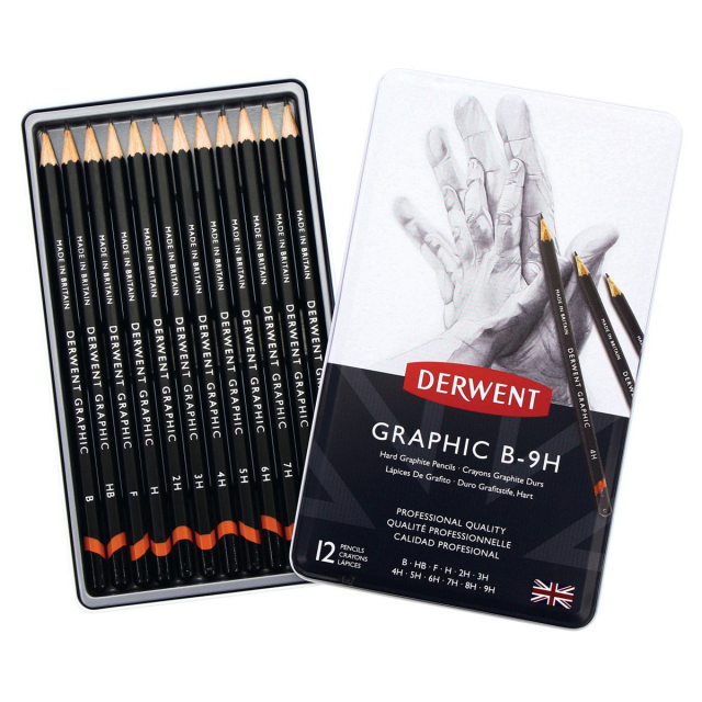 Graphic Bleistift 12er-Set B-9H