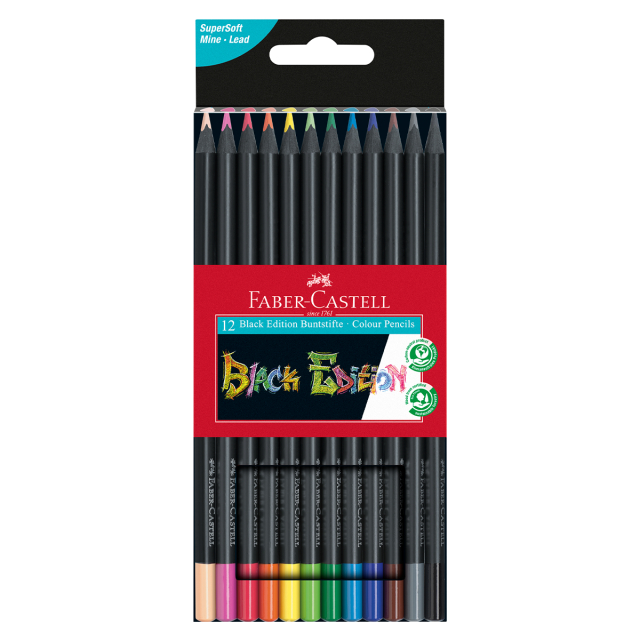 Buntstifte Black Edition 12er-Set