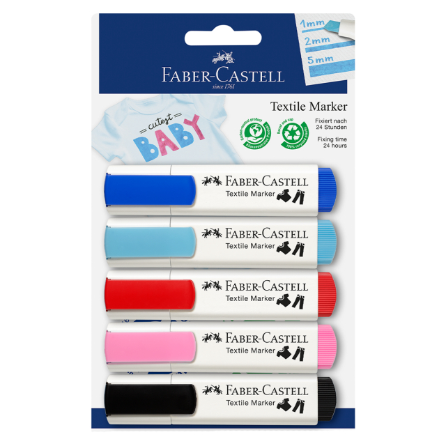  Textilmarker Pastel 5er-Set